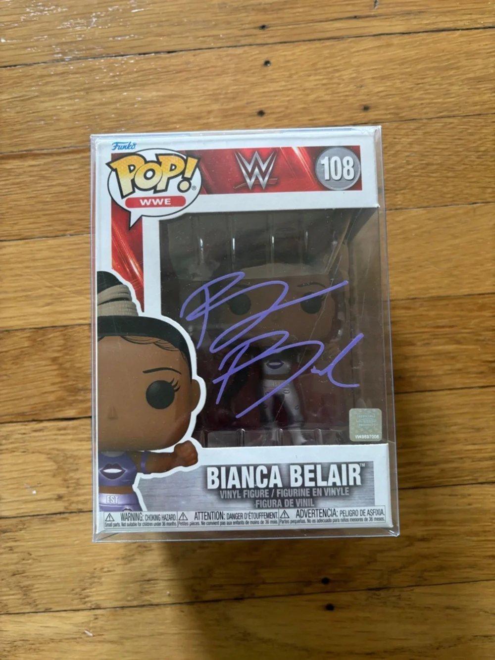Funko Pop! WWE Bianca Belair #108 Autographed - Picture 1 of 4